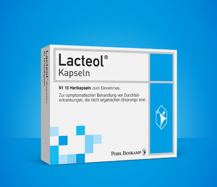 Kapseln von Lacteol® zum Einnehmen gegen Durchfall