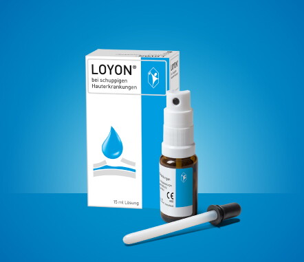 LOYON® Lösung bei schuppigen Hauterkrankungen.